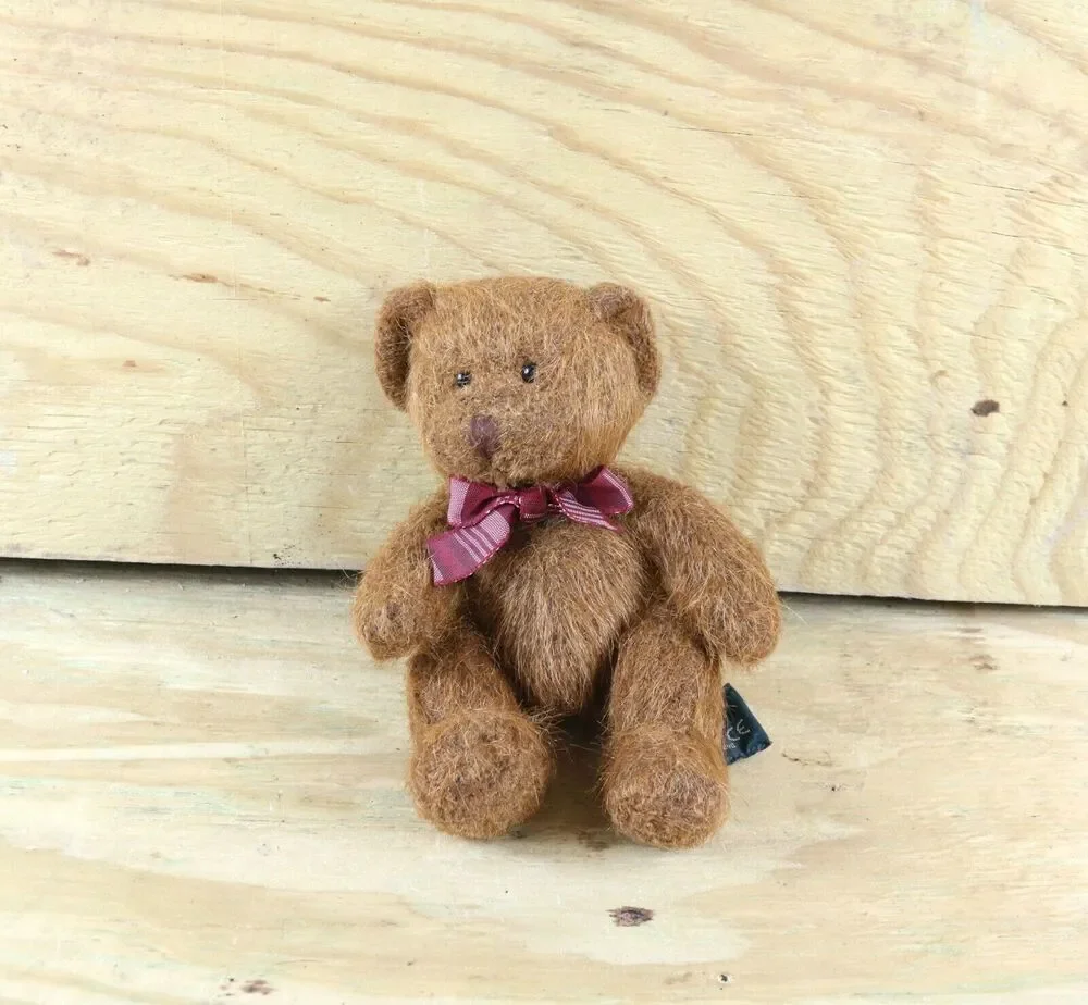 RUSS PLUSH Cameron Mohair Brown Teddy Bear 5.5